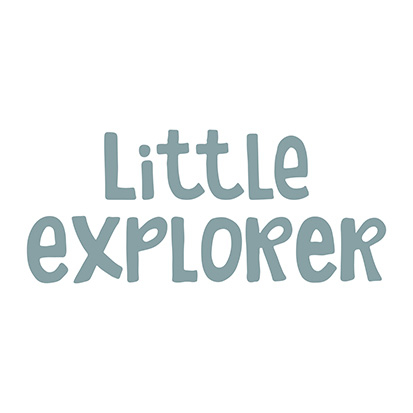 Kunstleder Beanie Patch "Little Explorer"