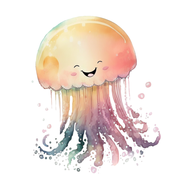 Bügelbild "Happy Jellyfish 1"