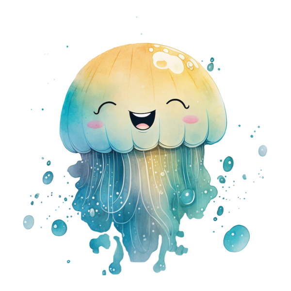 Bügelbild "Happy Jellyfish 2"