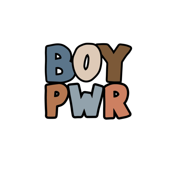 Bügelbild "Boy Power"