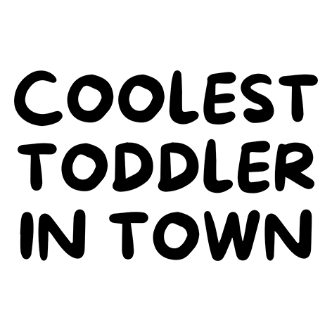Kunstleder Patch "Coolest Toddler in Town"