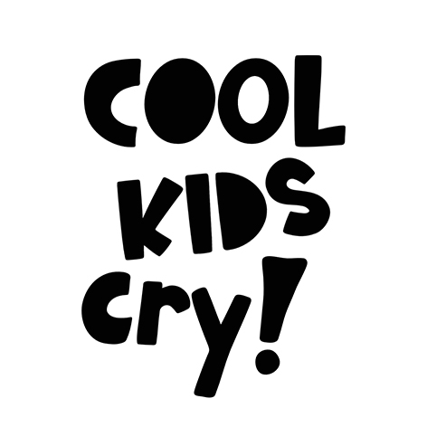 Kunstleder Patch "Cool Kids Cry"