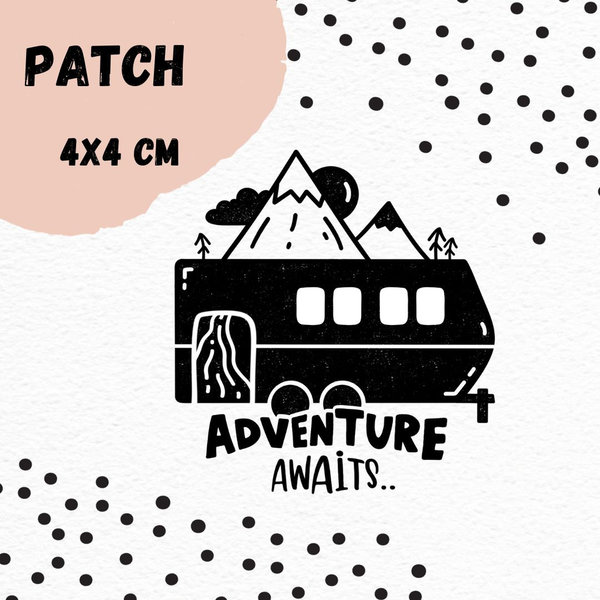 Kunstleder Patch "Adventure Awaits"
